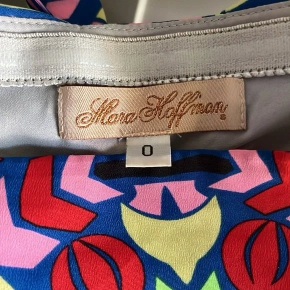 MARA HOFFMAN Aloha geometric strapless sundress, size 0 - Picture 3 of 15